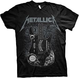 Metallica Camiseta masculina Hammett Ouija Guitar Slim Fit preta por Artista não identificado — capa do álbum