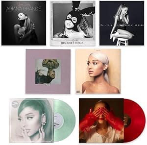 Arian a Grande - 7 Vinyl Discography Collection: Yours Truly / My Everything / Dangerous Woman / Sweetener / Thank U, Next / Positions (Exclusive Coke Bottle Clear) / Eternal Sunshine (Exclusive Red por Ariana Grande — capa do álbum