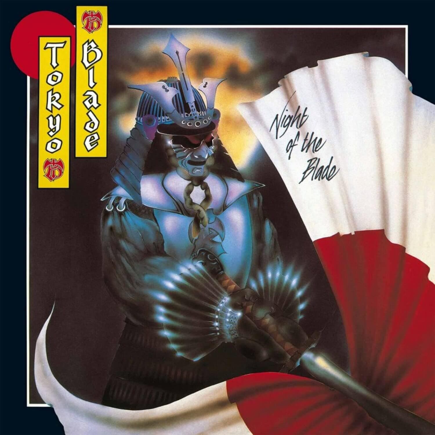 Night Of The Blade - Red/ White Bi-color (Red, White, Colorized) por Tokyo Blade — capa do álbum