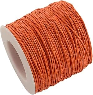 Jaydis 100 jardas de fio de algodão encerado de 1 mm, revestido com cera, para confecção de colares, pulseiras, bijuterias trançadas, costura em couro, macramê e decoração de vasos. por Artista não identificado — capa do álbum