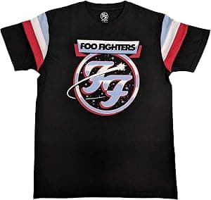 Camiseta Foo Fighters Ringer logotipo tricolor Cometa oficial unissex preta, Preto, M por Artista não identificado — capa do álbum