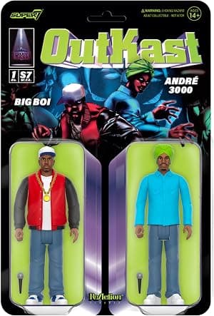 Super7 Outkast Big Boi and André 3000 (ATLiens) - 3.75" Outkast Action Figure with Accessories Hip Hop Collectibles and Retro Toys por Artista não identificado — capa do álbum