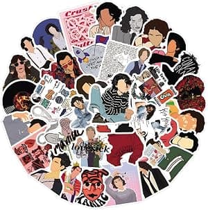 Pacote com 61 adesivos cinza Conan, adesivos fofos de vinil de desenho animado à prova d'água para garrafa de água, laptop, telefone, álbum de recortes, escolha de diário para decoração de festa por Conan — capa do álbum