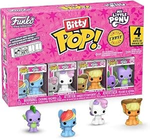Funko Pacote Bitty: My Little Pony - Mini boneco Rainbow Dash and A Surprise Mystery - 0,9 polegadas (2,2 cm) - My Little Pony TV colecionável - Prateleira empilhável incluída - Ideia de presente por Artista não identificado — capa do álbum