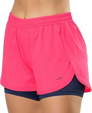 Short Duplo Academia Feminino Elite Proteção UV 50+ Dry Fit por Artista não identificado — capa do álbum