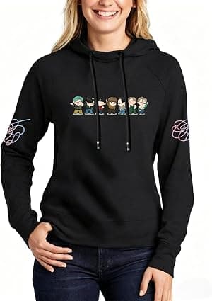 Moletom feminino Bangtan Love Yourself K-pop Jungkook Jimin V RM Jin J-hope pulôver de manga longa, Preto, M por Artista não identificado — capa do álbum