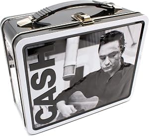 Aquarius Johnny Cash Fun Box - Sturdy Tin Storage Box with Plastic Handle & Embossed Front Cover - Officially Licensed Johnny Cash Merchandise & Collectible Gift, Multicolor por Artista não identificado — capa do álbum