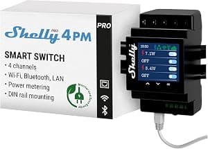 Shelly Pro 4PM - Módulo relé profissional de 4 canais com medidor de energia elétrica por Artista não identificado — capa do álbum