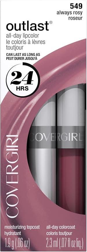 COVERGIRL Outlast All Day Two-Step Lipcolor Always Rosy 549, 3,7 g por Líquido — capa do álbum