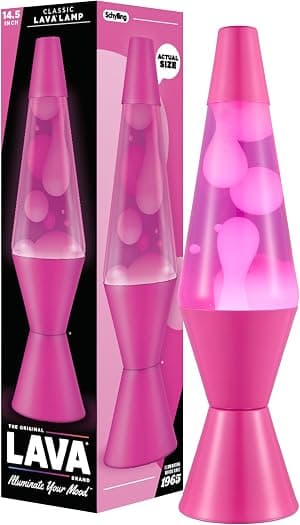 Lava The Original Lamp - Nova 36,8 cm Wild Pink - Lâmpada de movimento líquido clássica - Cera branca e líquido rosa - Item #2361 (exclusivo da Amazon) por Artista não identificado — capa do álbum