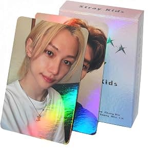 Cartão de Laser Stray Kids 50pcs - Kpop Stray Kids LOMO Cards 5-Star Postcard Gift para Fãs por Artista não identificado — capa do álbum