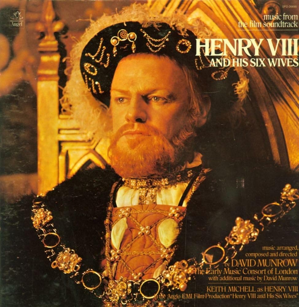 David Munrow - Soundtrack Henry VIII And His Six Wives - Angel - SFO 36895 - USA NM/NM LP por David Munrow — capa do álbum