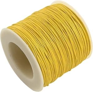 Jaydis 100 jardas de fio de algodão encerado de 1 mm, revestido com cera, para confecção de colares, pulseiras, bijuterias trançadas, costura em couro, macramê e decoração de vasos. por Artista não identificado — capa do álbum