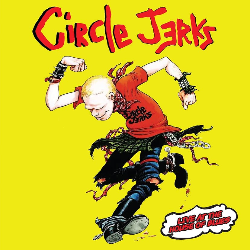 Live At The House Of Blues - Yellow (Colored Vinyl, Yellow, With DVD) por Circle Jerks — capa do álbum