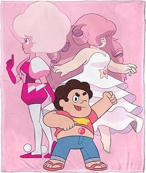 Northwest Manta Steven Universe Silk Touch, 127 cm x 152 cm, três estágios de rosa por Desenho animado — capa do álbum