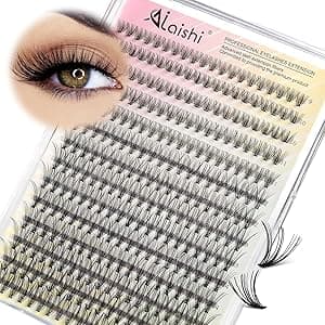 Lash Clusters Kit, DIY Cluster Extensiones de Pestañas 9-16mm, 20D, 280pcs Fluffy D Curl Natural Lashes-Natural Fake Cat Eye Wispy Individual Clusters(16MIX2-3-X) por Individual — capa do álbum