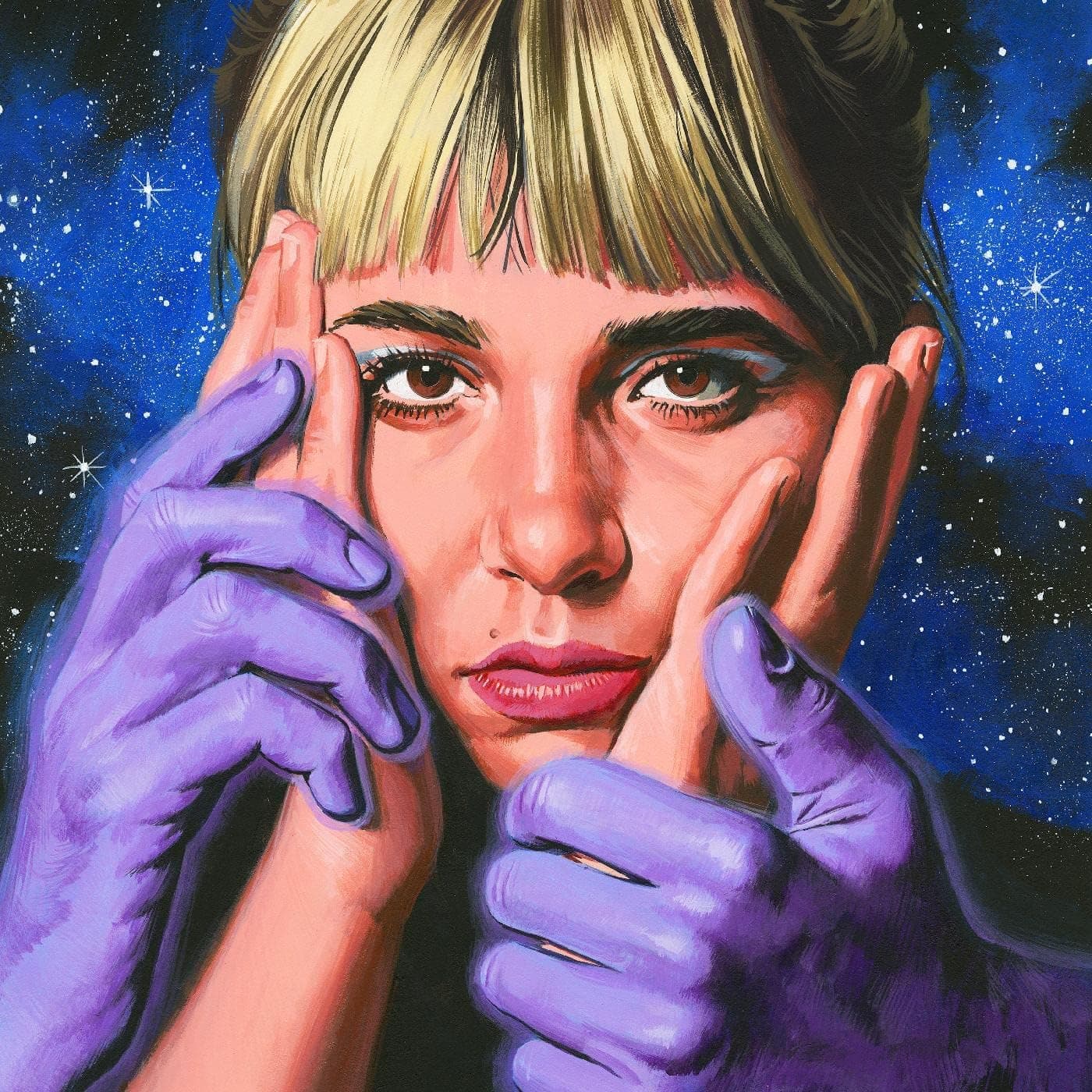 Emotional Creature ("REKU" ORANGE & YELLOW MARBLE VINYL) por Beach Bunny — capa do álbum