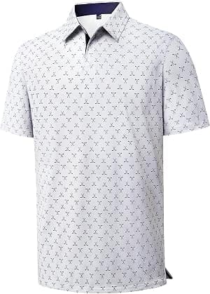 Alimens & Gentle Camisa polo masculina de manga curta estampada para golfe com absorção de umidade, ajuste seco, colarinho e negócios, casual, tênis por Artista não identificado — capa do álbum