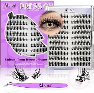 Cluster Eyelash Kit, DIY Cluster Eyelash Extensions 10-18mm,120pcs Soft Natural Eyelashes with Eyelash Tweezers-Fake Natural Cat Eye Eyelashes in Individual Clusters (NG LLB1) por Individual — capa do álbum
