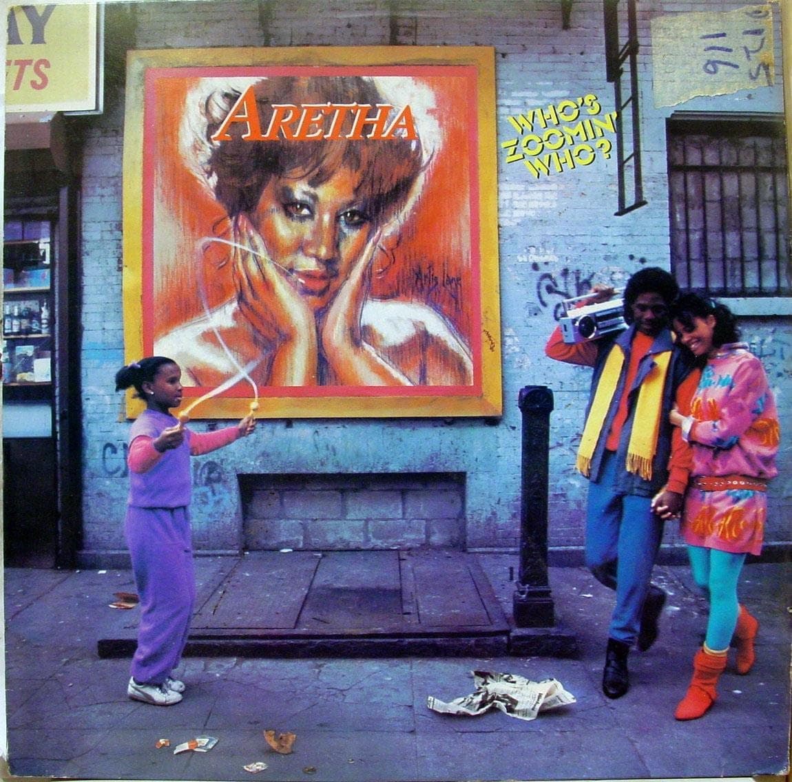 ARETHA FRANKLIN WHO'S ZOOMIN' WHO? vinyl record por Aretha Franklin — capa do álbum