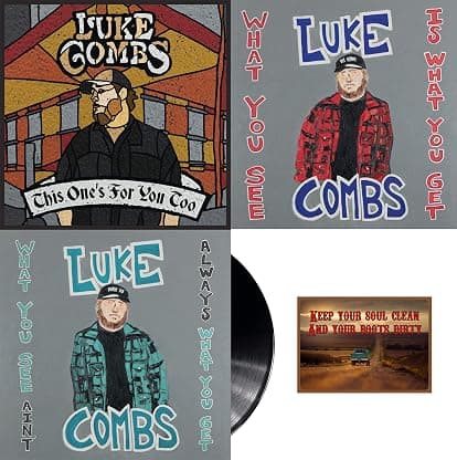 Luke Combs: Complete Studio Album Discography This One's For You Too / What You See is What You Get / and More Art Card por Luke Combs — capa do álbum
