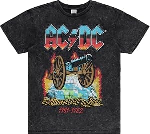 AC/DC Camiseta masculina clássica de rock - Malcolm and Angus Young Vintage Tour Merch Tie Dye por Artista não identificado — capa do álbum