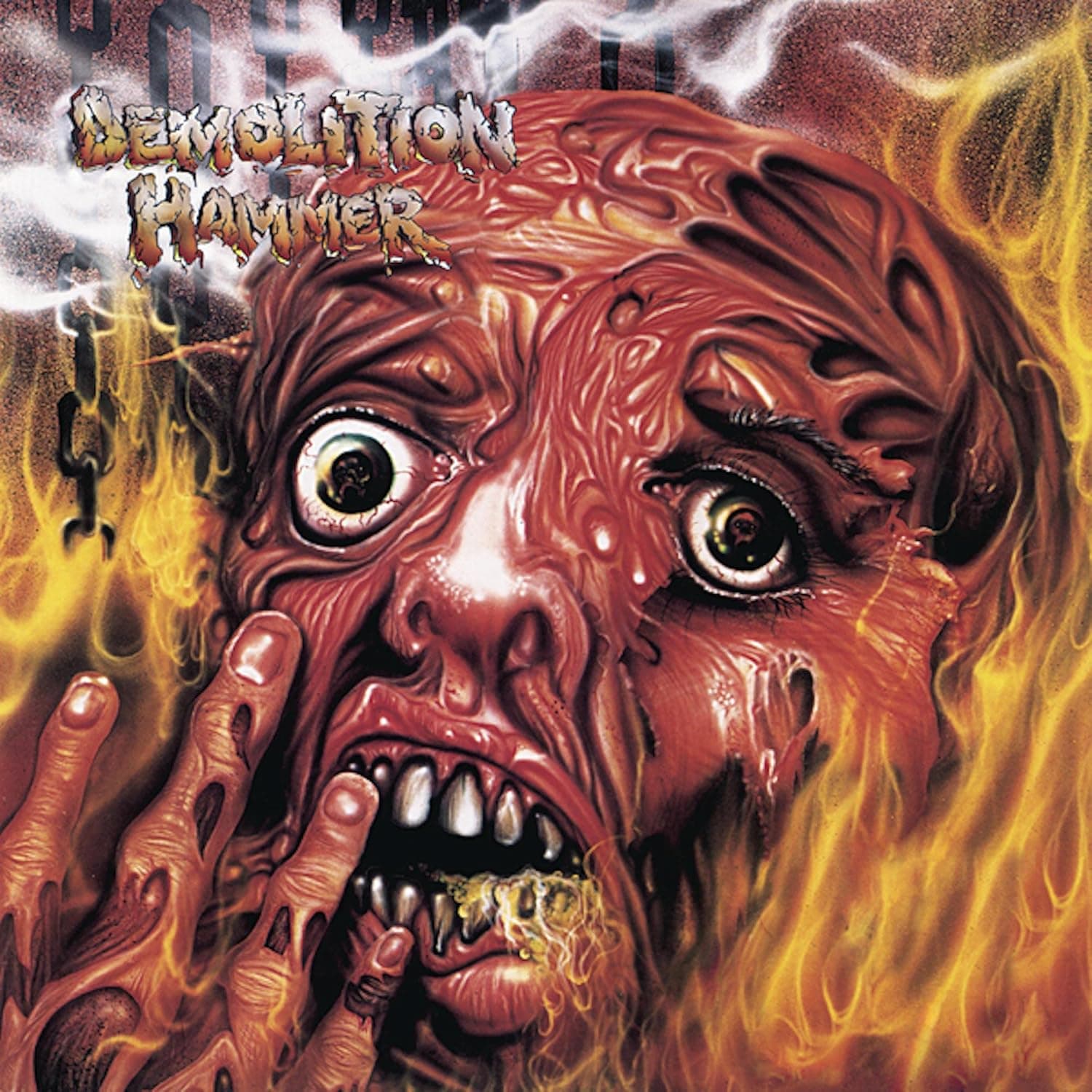 TORTURED EXISTENCE (TRANSPARENT BLUE VINYL) por Demolition Hammer — capa do álbum