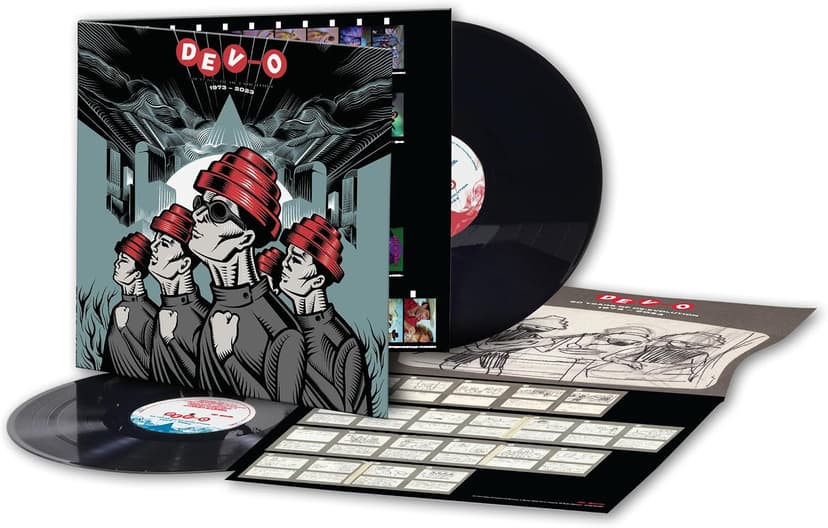 50 Years Of De-evolution 1973-2023 por Devo — capa do álbum
