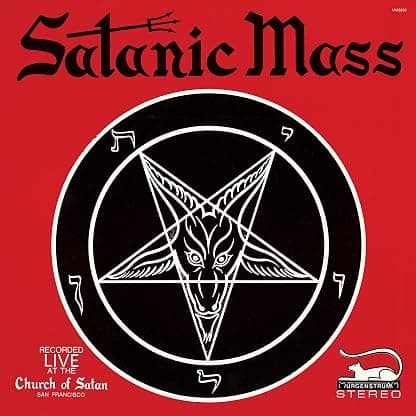 SATANIC MASS (RED/BLACK SPLATTER VINYL) por Anton Lavey — capa do álbum