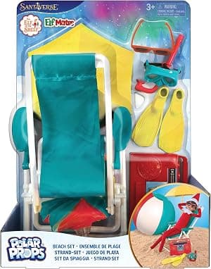 The Elf on The Shelf Beach Vacation Set - 8-Piece The Elf on The Shelf Beach Accessories for Your Scout Elf - Includes Beach Chair, Umbrella, and More - for Ages 3 Years and Above por Artista não identificado — capa do álbum