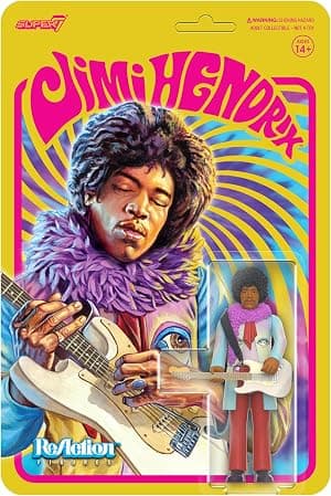 SUPER7 Jimi Hendrix ReAction estatueta Jimi Hendrix 10 cm por Artista não identificado — capa do álbum