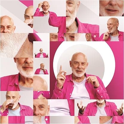 Eno (Original Soundtrack) - Limited Magenta & White Colored Vinyl por Brian Eno — capa do álbum