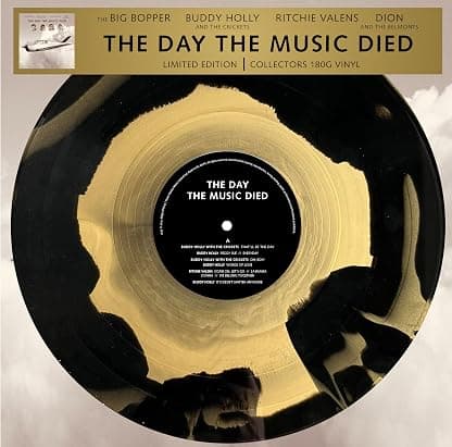 Buddy Holly / Ritchie Valens / The Big Bopper / Dion - The Day The Music Died - Limited Edition Colored Vinyl por Ritchie Valens, the Big Bopper, Dion Buddy Holly — capa do álbum
