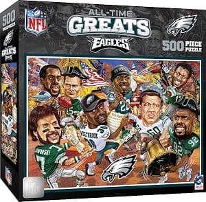 MasterPieces 500 Piece Sports Jigsaw Puzzle for Adults - NFL Philadelphia Eagles All-Time Greats - 15x21 por Artista não identificado — capa do álbum