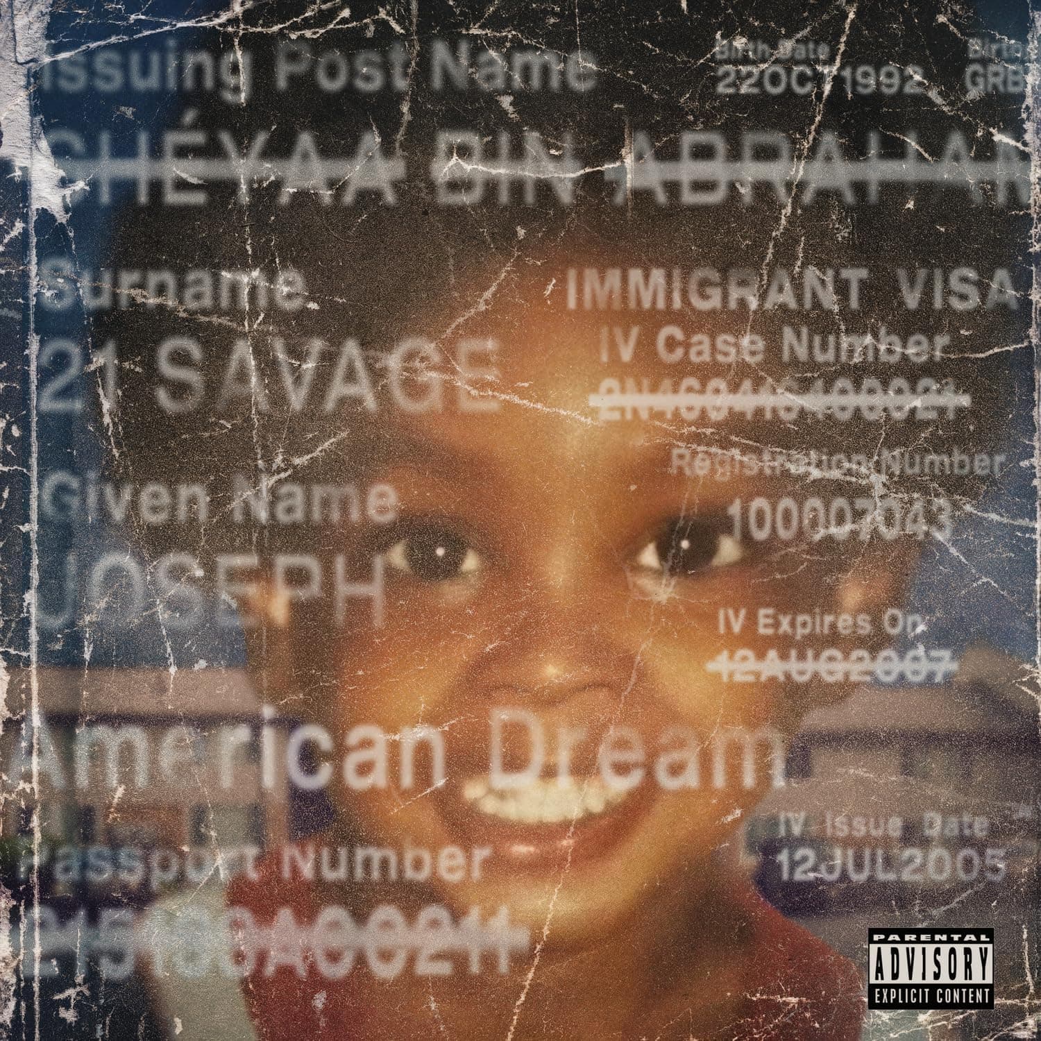AMERICAN DREAM (X) (2LP) por 21 Savage — capa do álbum