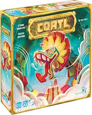 Synapses Games: Coatl, jogo de tabuleiro de estratégia, jogar no modo solo ou com até 4 jogadores, tempo de jogo de 30 a 60 minutos, para idades a partir de 10 anos por Artista não identificado — capa do álbum