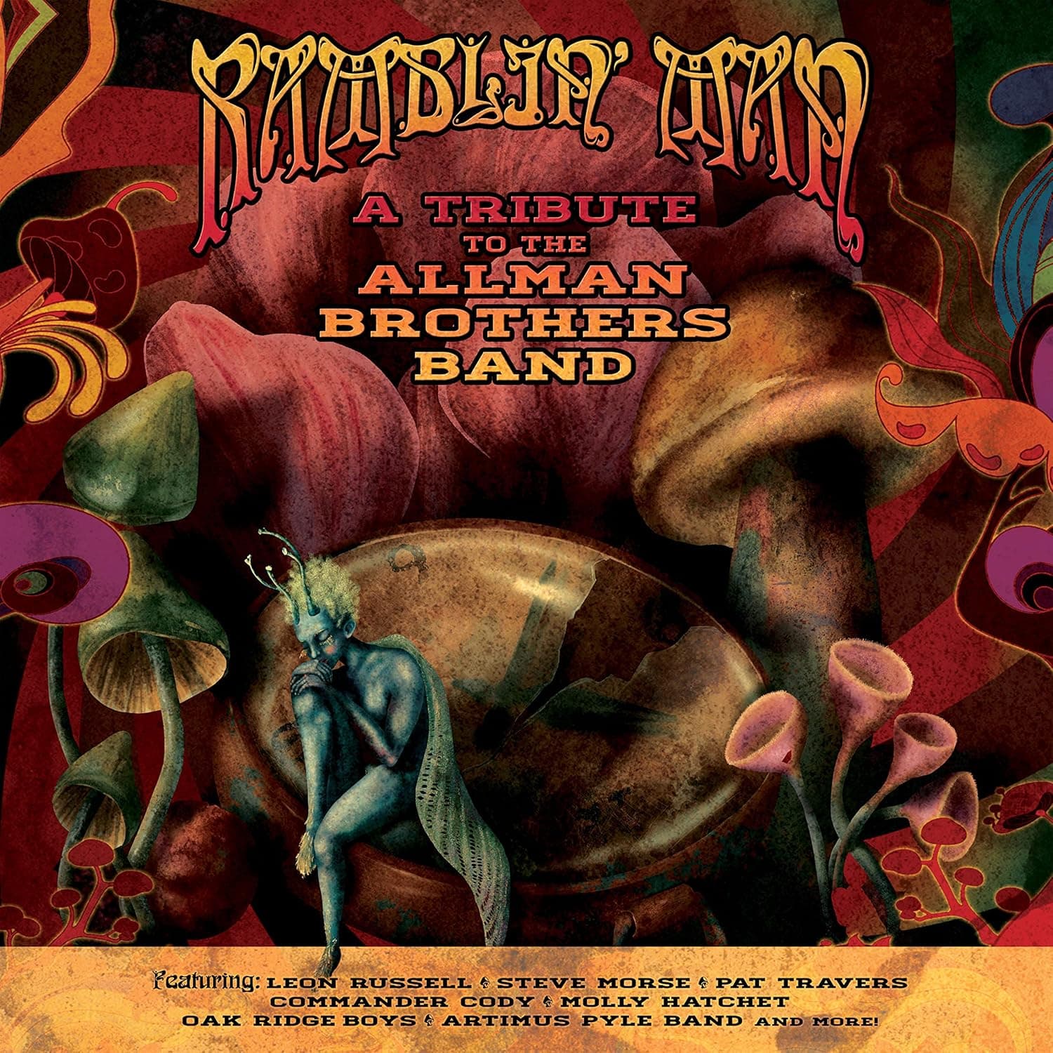 Ramblin' Man - Tribute To The Allman Brothers Band (Various Artists) (Colored Vinyl, Red) por Various Artists — capa do álbum