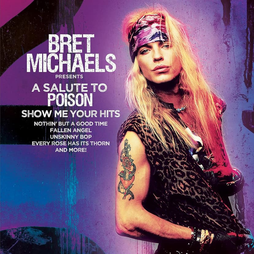 A Salute To Poison - Show Me Your Hits - PURPLE/ BLACK SPLATTER (Colored Vinyl, Purple) por Artista não identificado — capa do álbum